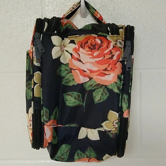 Narwey/Hanging/ Travel Cosmetic Toiletry Bag/Rose Print/New - Picture 16 of 16